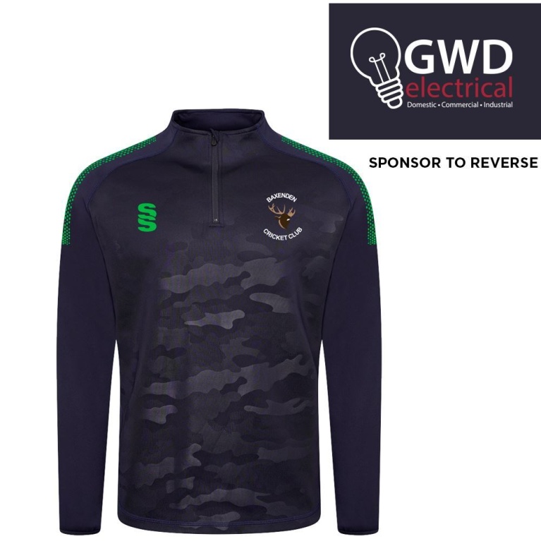 Camo 1/4 Zip Performance Top : Navy